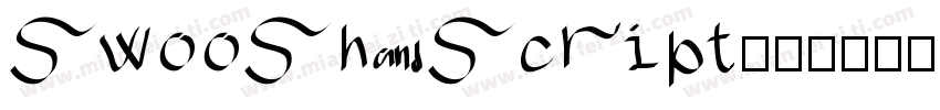 swoosh script字体转换